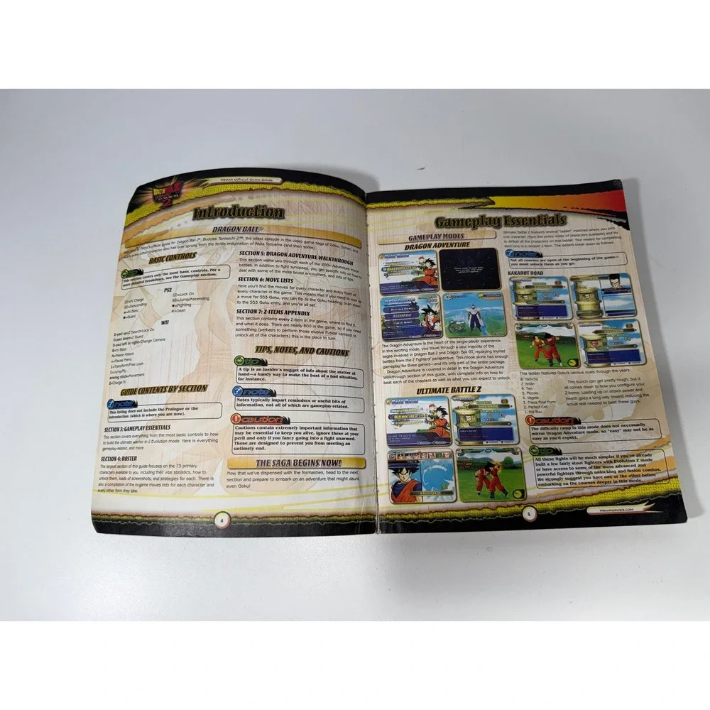 Dragon Ball Z Budokai Tenkaichi 2 Prima Official Guide PS2 Wii Strategy Book